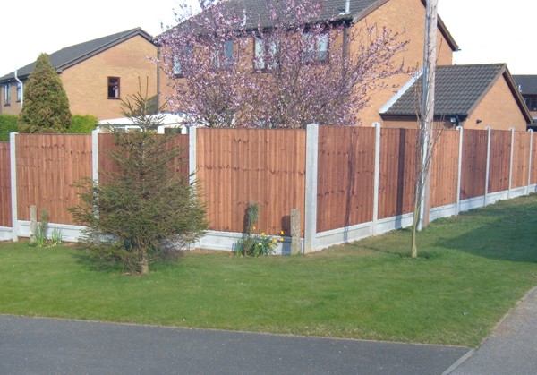 Garden Panel Fencing in Linford SS17