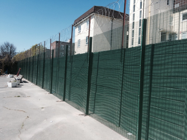 358 Mesh Panel Fencing Black Coated RAL 9005