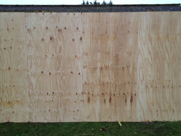 Timber Site Hording Fencing