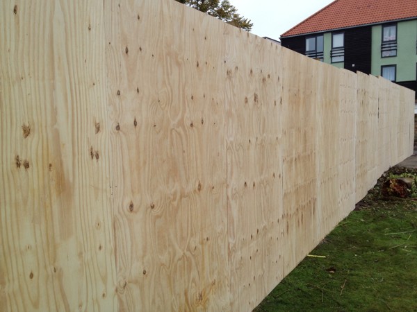 Timber Site Hoarding Fencing